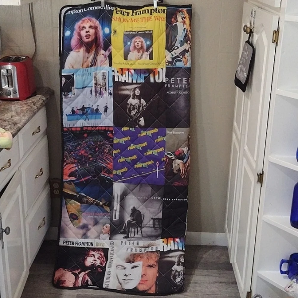 New Peter Frampton Full Size quilted bedspread Handmade Blanket